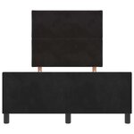 vidaXL Cadre de lit avec tête de lit Noir 120 x 190 cm Velours
