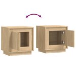 vidaXL Table de chevet chêne sonoma 44x35x45 cm bois d'ingénierie