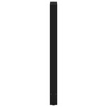 vidaXL Pieds de table de bar Noir 2 pièces 50 x (110-111) cm Acier