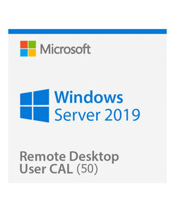 Microsoft Windows Server 2019 Remote Desktop Services (RDS) 50 user connections CAL - Clé licence à télécharger