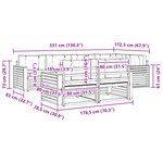 vidaXL Ensemble de canapés d'extérieur 7 Pièces Naturel et Beige