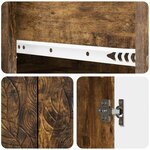 vidaXL Buffet Chêne fumé 66 x 34 5 x 90 cm Bois d'ingénierie