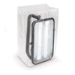 Sachet plastique recyclé à soufflets transparent 50 microns raja 120 x 180 x 80 cm (lot de 50)
