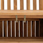 vidaXL Banc de Rangement de Jardin Marron 228 x 60 x 90 cm