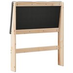 vidaXL Tête de lit capitonnée Gris foncé 75 cm Pin massif