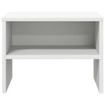 vidaXL Table de chevet Blanc 40x30x30 cm Bois d'ingénierie