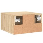 vidaXL Tables de chevet murales 2 Pièces chêne sonoma 35x35x20 cm