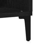 Buffet vidaXL noir en chêne 57x35x70 cm en bois reconstitué
