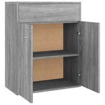 vidaXL Buffet Sonoma gris 60x30x75 cm Bois d'ingénierie
