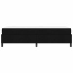vidaXL Lit à ressorts Noir 90 x 200 cm tissu