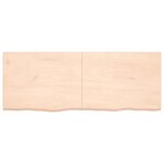 vidaXL Étagère murale 160x60x(2-4) cm bois de chêne massif non traité