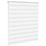 vidaXL Store zèbre blanc 130x150 cm largeur du tissu 125 9cm polyester