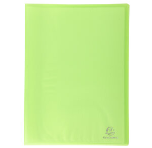 Protège-documents En Polypropylène Semi Rigide Chromaline 80 Vues - A4 - Vert - X 12 - Exacompta
