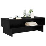 vidaXL Table basse Chêne noir 100 x 46 x 35 cm Bois d'ingénierie