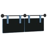 vidaXL Tête de lit suspendue Tissu en velours côtelé