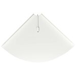 vidaXL Étagère flottante avec étagère 2 Pièces Blanc 30 x 30 x 2 cm