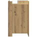 vidaXL Buffet en chêne 45x35x75 cm Bois d'ingénierie