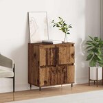 vidaXL Buffet Marron 60 x 35 x 70 cm Bois d'ingénierie