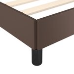 Vidaxl cadre de lit avec tête de lit marron 100x200 cm similicuir