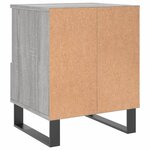 vidaXL Tables de chevet 2 Pièces sonoma gris 40x35x50 cm bois ingénierie