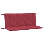 vidaXL Coussins de banc de jardin 2 Pièces rouge bordeaux tissu Oxford