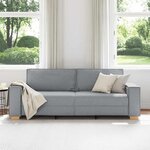 vidaXL Canapé 3 places Gris clair 220x78x84 cm Tissu