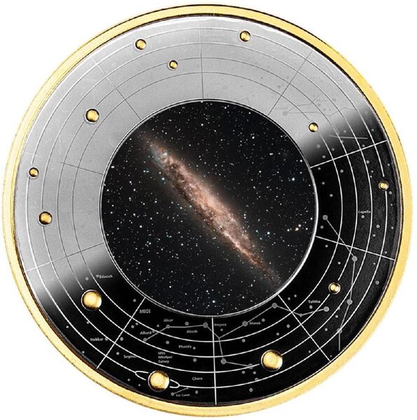 Pièce de monnaie en Argent 500 Francs g 17.50 Millésime 2024 Galaxies GALAXY NGC