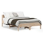 vidaXL Cadre de lit sans matelas 120x190 cm bois de pin massif