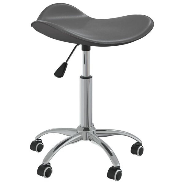 Chaise fauteuil siège de bureau informatique étude similicuir gris 02_0024026