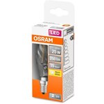 Osram ampoule led flamme torsadée clair filament 2 5w=25 e14 chaud