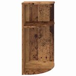 vidaXL Table d'appoint Bois ancien 29 6 x 29 6 x 60 cm