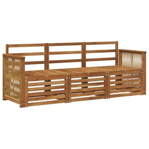 vidaXL Ensembles de canapés 3 pc Bois d'Acacia Massif