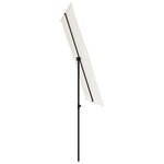 vidaXL Parasol de jardin avec mât en aluminium 2x1 5 m Blanc sable
