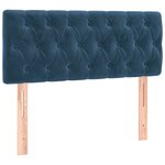vidaXL Sommier à lattes de lit avec matelas LED bleu foncé 120x190 cm