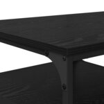vidaXL Table basse Chêne noir 90 x 49 x 40 cm Bois d'ingénierie