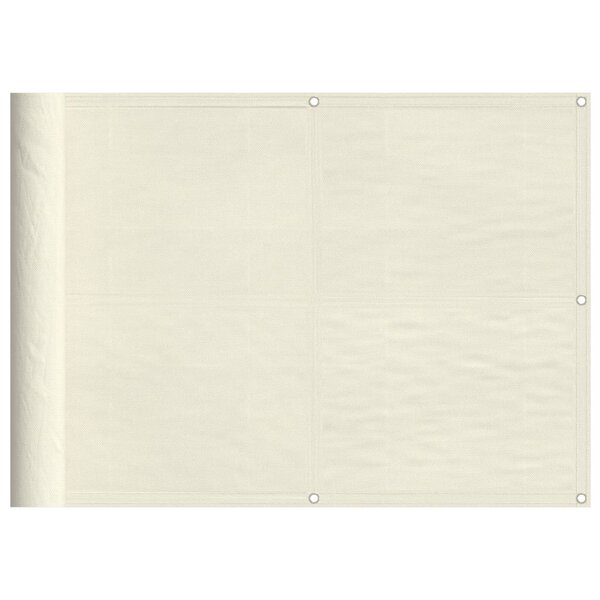 vidaXL Écran de balcon crème 75x700 cm 100  polyester oxford