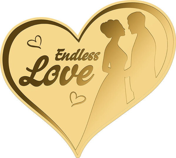 Monnaie en or 3000 francs g 0.031 (1/1000 oz) millésime 2023 endless love 1/1000