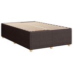 vidaXL Sommier à lattes de lit avec matelas Marron foncé 120x200 cm