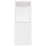 vidaXL Meuble TV Blanc 80x24x63 cm Bois d'ingénierie