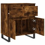 vidaXL Buffet Chêne fumé 60x35x70 cm Bois d'ingénierie
