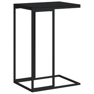 vidaXL Table d'appoint Noir 40x30x59 cm Bois d'ingénierie