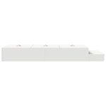 vidaXL Cadre de lit de rangement Blanc 90x190 cm