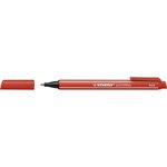 Stylo feutre pointmax pointe moyenne 0.8mm rouge carmin x 10 stabilo