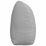 vidaXL Coussin de Dos Gris nuage 200 x 24 x 50 cm tissu