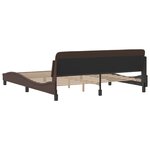 vidaXL Cadre de lit sans matelas marron 180x200 cm similicuir