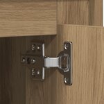 Meuble TV vidaXL en chêne artisanal 80x35x45 cm en bois d'ingénierie