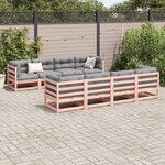 vidaXL Salon de jardin 9 Pièces bois massif sapin de douglas