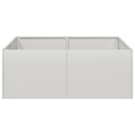 vidaXL Jardinière 80x80x30 cm acier inoxydable
