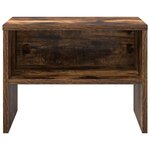 vidaXL Table de chevet Chêne fumé 40x30x30 cm Bois d'ingénierie