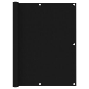 vidaXL Écran de balcon Noir 120x600 cm Tissu Oxford